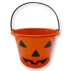 Greenbrier International, Vintage 8 In Jack-O-Lantern Pumpkin Candy Pail Bucket